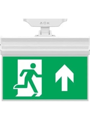 Ack AC14-10953 LED Isaretleme Çikartmasi Yesil (Exit Kosan Adam Yukari Ok)