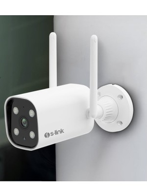 Aydınlatma Dünyam S-Link SL-BLT01 2mp3.6mm Ip Smart Wifi Network Tf Kartgüvenlik Bullet Kamerasi Tuya
