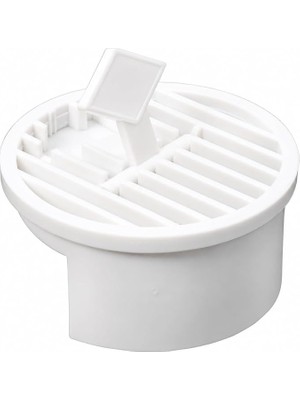 cm Yer Süzgeci Izgarası Plastik Gider Kapağı, Kötü Koku ve Haşere Önleyici, Su Tahliyesini Destekleyen, Banyo, Duş, Balkon, Mutfak ve Islak Zeminler Için Dayanıklı Beyaz Yer Gideri Kapağı