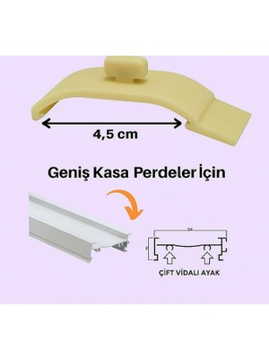 Perde Montaj Aparatı Takmatik - Portray (10 Adet)