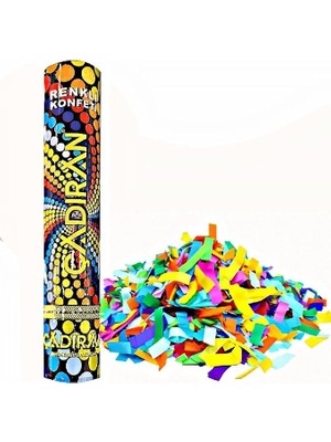 Toys - Parti Için Konfeti, Doğum Günü ve Özel Günler Konfetisi, Rengarenk Karnaval Konfeti 30 cm (Rengarenk)