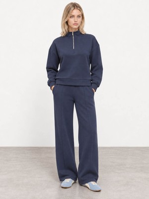Loft Yarım Fermuar Modal Kadın Sweatshırt