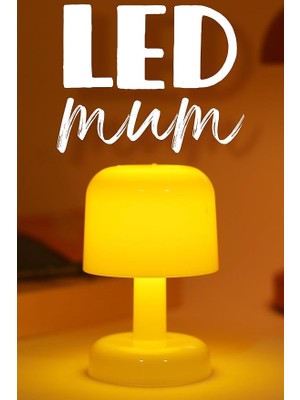 Mum Iskandinav Tip Pil Dahil Dumansız Alev Ledli Yapay Dekoratif Mum Dekor Işığı PT427 (Krem)