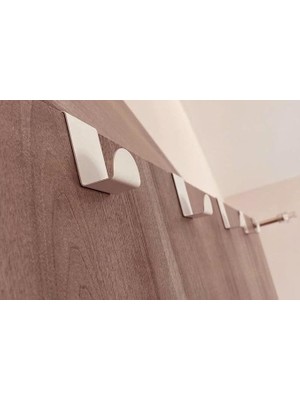 Beyaz Askılık Kapı Arkası Bornoz Askılığı Mutfak Banyo Askılığı Havlu Askılığı Elbise Askılık 4 Lü MT33B