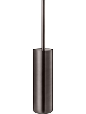 Tuvalet Fırçası -Modo- Renk Yanık Metal, Tuvalet Fırçası ve Banyo Kabı 9 x 49 cm (66465)