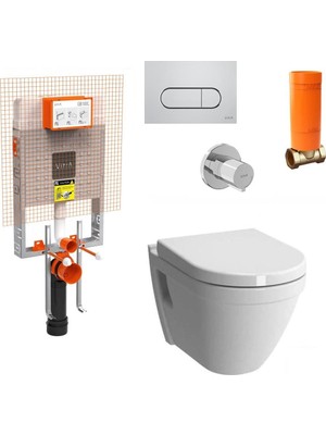 Vitra S50 Asma Klozet ve Vitra Gömme Rezervuar Tam Set 800-2027