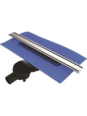 V-Flow Eco-Flow 5702036 Duş Kanalı Yandan Çıkışlı DK100 Mat Krom
