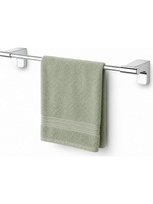 Banyo F1 Model Lüx Krom Paslanmaz Uzun Havlu Askısı, 40 Cm, Montajlı Metal Uzun Havluluk, Parlak Krom Kaplama Banyo Aksesuarı, Duvara Vidalı Havlu Tutucu, 5 Yıl Garantili