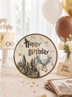 Doğum Günü Tabağı Harry Potter Temalı Tabak 8'li
