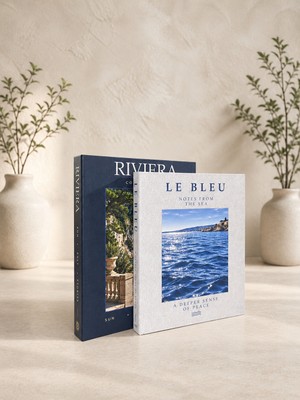 Lumeya Home Riviera & Le Bleu Dekoratif Kitap Kutusu 2'li Set