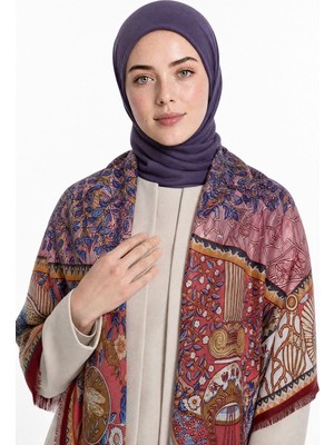 Mooncorn Mithra Desen Yün Kaşmir Omuz Şalı