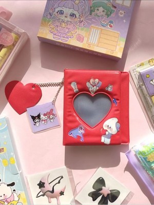 Binder Kpop Pcfotokart Sleve Holder Kawaii 6x9 Instax Fotoğraf Resim Albümü Mini Albüm