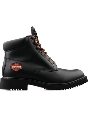 Harley Davidson 025M100225 556 Mid Black Deri Erkek Günlük Bot 025M100225-556-MID-BLACK-DERI Siyah