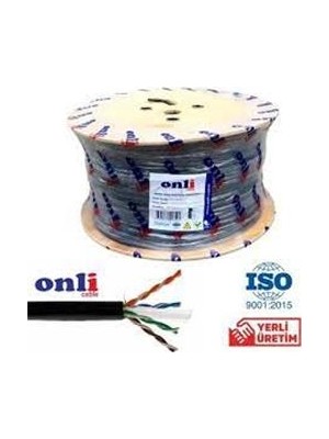 Onli ON-6006 U-Utp 23 Awg Cca-Pe Outdoor 500 Metre Cat6 Kablo