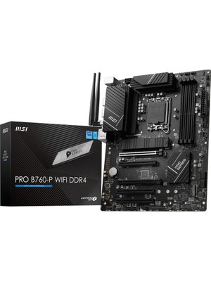 MSI Msı Pro B760-P Wıfı Ddr4 Intel B760 Soket 1700 Ddr4 5333(OC)MHZ Atx Gaming (Oyuncu) Anakart