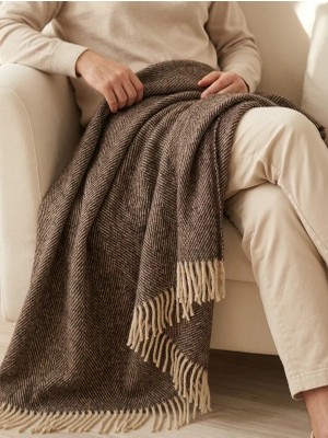 Genç Ev Home Gençev Home Yün Scotch Dizlik - Tv Battaniye 130X170 * Scotch Yün Battaniye -  Yün - Wool