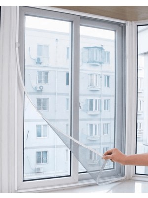 Str Store Pencere Sineklik Tülü 100X150 cm Çift Taraflı Bant Hediyeli Kesilebilir Tül Sineklik Seti
