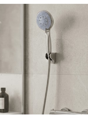 Str Store Çok Fonksiyonlu 4 Kademeli El Duşu Seti Spiral Hortumlu Banyo Duş Başlığı