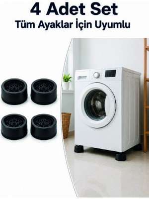 Str Store Kaymaz Tabanlı 4 Adet Makine Ayak Yükseltici