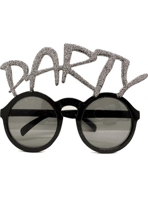 Dolozena Gümüş Simli Party Yazılı Parti Gözlüğü