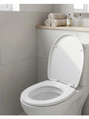 Dolozena Dayanıklı Klozet Kapağı Universal Model Kolay Kurulum Hijyenik Banyo Ürünü