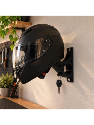 Str Store Leaf Creative Plastik Motosiklet Kaskı Duvar Askısı