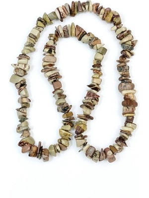Pozitif Doğal Taş Iri Doğal Jasper Manzara Taşı Kırıktaş Dizi-80 Cm.