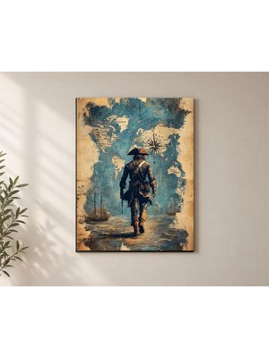 Çetin Kardeşler Denizci Portresi Duvar Dekoru Ahşap Mdf Baskı Tablo Mdf Tablo