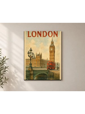 Çetin Kardeşler London Big Ben Duvar Dekoru Ahşap Mdf Baskı Tablo Mdf Tablo