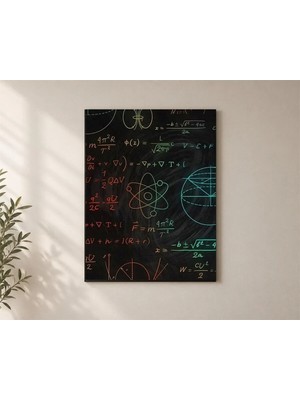 Çetin Kardeşler Matematik Formülleri ve Duvar Dekoru Ahşap Mdf Baskı Tablo Mdf Tablo