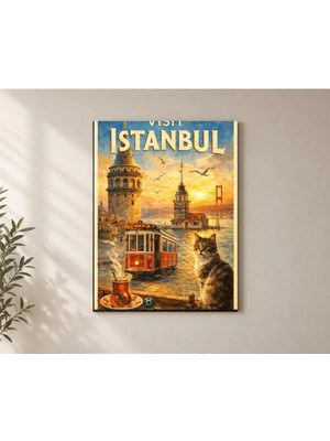 Çetin Kardeşler Taksim Istanbul Duvar Dekoru Ahşap Mdf Baskı Tablo Mdf Tablo