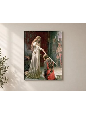 Çetin Kardeşler Kraliçe ve Savaşçı Salon Ahşap Mdf Baskı Tablo Mdf Tablo