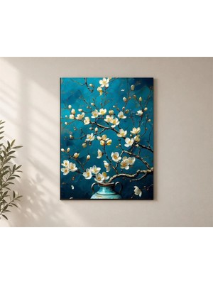 Çetin Kardeşler Çiçek Desenli Duvar Dekoru Ahşap Mdf Baskı Tablo Mdf Tablo