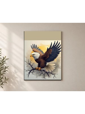 Çetin Kardeşler Kartal Duvar Dekoru Ahşap Mdf Baskı Tablo Mdf Tablo