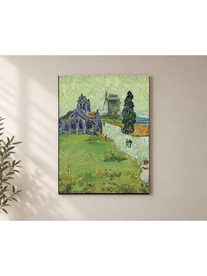 Çetin Kardeşler Kilise ve Değirmen Duvar Dekoru Ahşap Mdf Baskı Tablo Mdf Tablo