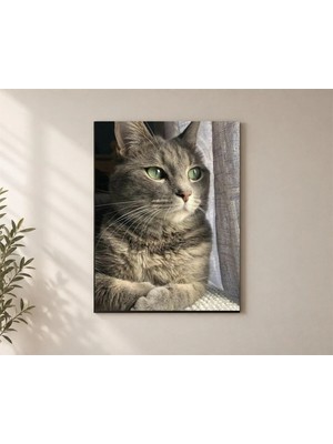 Çetin Kardeşler Burunlu Kedi Yatak Odası Ahşap Mdf Baskı Tablo Mdf Tablo
