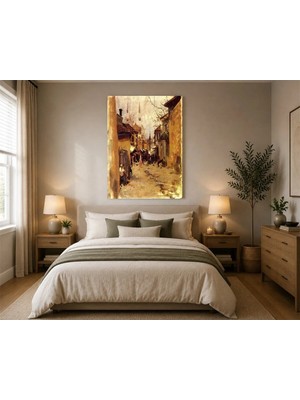 Çetin Kardeşler Istanbul Sokakları Duvar Dekoru Ahşap Mdf Baskı Tablo Mdf Tablo