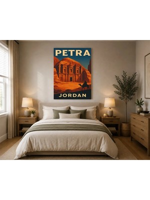 Çetin Kardeşler Petra Jordan Duvar Dekoru Ahşap Mdf Baskı Tablo Mdf Tablo