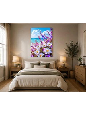 Çetin Kardeşler Çiçekler Duvar Dekoru Ahşap Mdf Baskı Tablo 1 Mdf Tablo