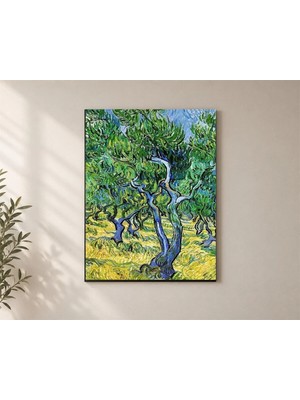 Çetin Kardeşler Zeytin Ağacı Manzarası Duvar Dekoru Ahşap Mdf Baskı Tablo Mdf Tablo