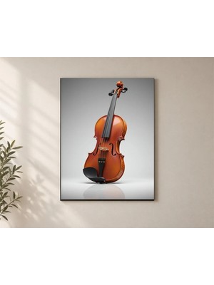 Çetin Kardeşler Yaylı Çalgı Violin Salon Ahşap Mdf Baskı Tablo Mdf Tablo