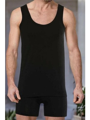 Nymora Erkek Siyah Çeyizlik Atlet ve Boxer 2'li Set - SWT.0698