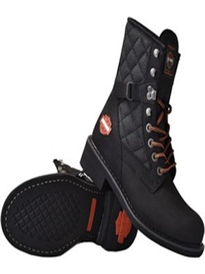 Harley Davidson 025M100031 New Worker Erkek Bot - Siyah Nubuk