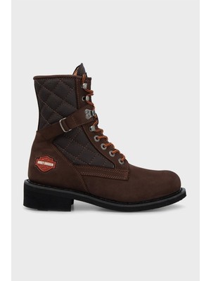 Harley Davidson 025M100031 New Worker Erkek Bot - Koyu Kahverengi Deri