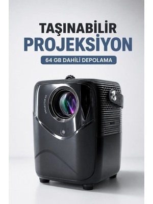 Epilons Taşınabilir Projeksiyon 64 GB Dahili Depolama