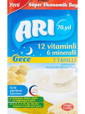Str Store Arı Mama 12 Vitaminli 6 Mineralli Sütlü 7 Tahıllı Pirinçli Gece
