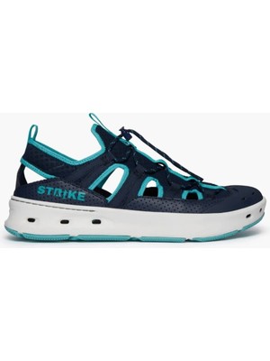 Strike Bluefin Sandal - Navy Lthr&textile W/blue