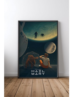 Project Hail Mary Poster Tasarım 10 Çerçeveli Tablo Poster Film Odası Duvar Dekoru