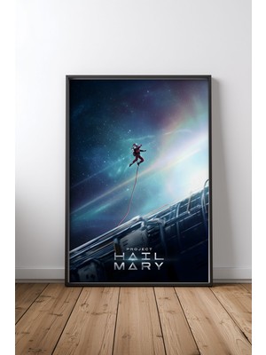 Project Hail Mary Sinema Tasarım 3 Çerçeveli Tablo Poster Film Odası Duvar Dekoru
