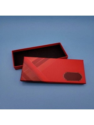 Şık Tasarımlı Kırmızı Kalem Kutusu 17 cm x 7.5 cm x 2.3 cm